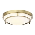 thumbnail image 1 of Trade Winds Felton 2-Light Flush Mount Ceiling Light in Natural Brass, 1 of 6