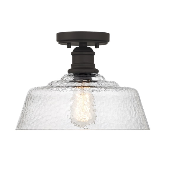 Trade Winds Finn 1-Light Ceiling Light in Oil Rubbed Bronze