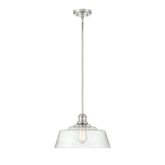 Trade Winds Finn 1-Light Pendant in Polished Nickel
