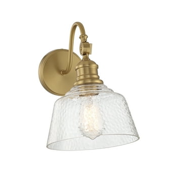 Trade Winds Finn 1-Light Wall Sconce in Natural Brass