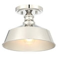 thumbnail image 1 of Trade Winds Grady 1-Light Ceiling Light in Polished Nickel, 1 of 4