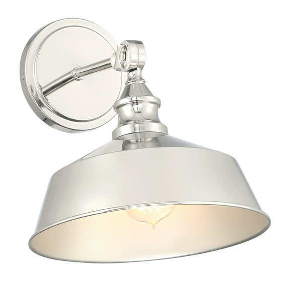 Trade Winds Grady 1-Light Wall Sconce in Polished Nickel