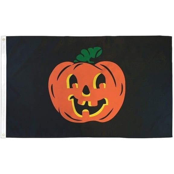 Trade Winds Halloween Pumpkin Flag 3x5ft Poly Outdoor Fall Yard Home Decor Banner