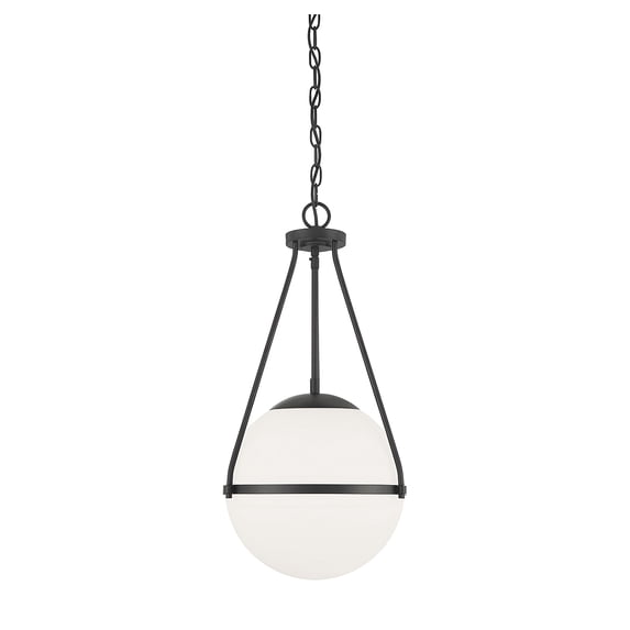 Trade Winds Hammond 1-Light Pendant in Matte Black
