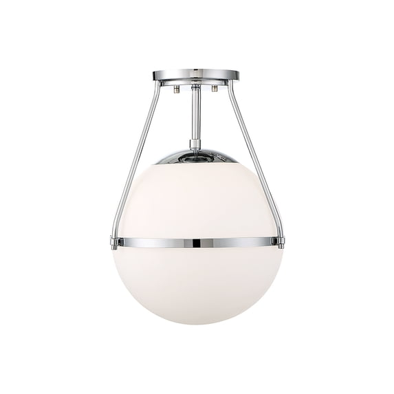 Trade Winds Hammond Semi-Flush Mount Ceiling Light in Chrome