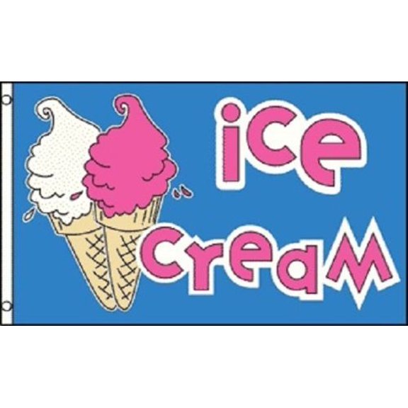Trade Winds ICE CREAM Flag Food Tent Snack Bar Sign Concession Advertising Cafe Parlor 3x5