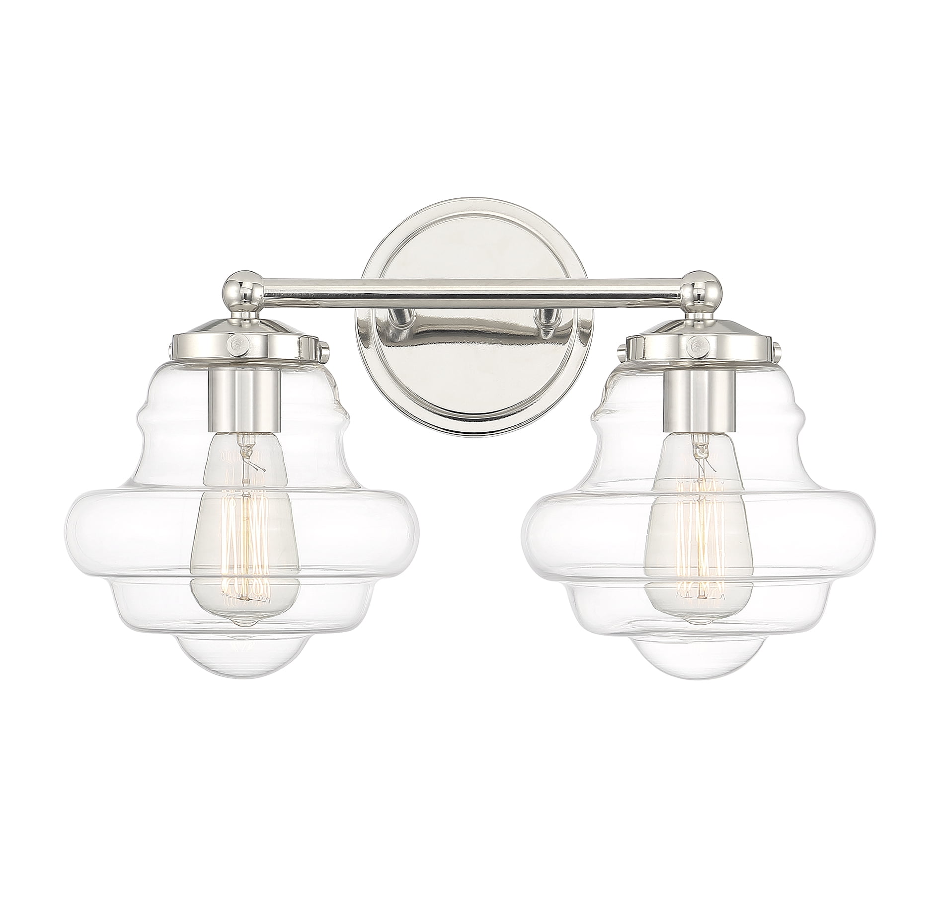 Trade Winds Jordan 2-Light Bathroom Vanity Light in Polished Nickel