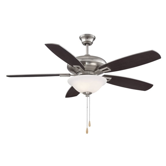 Trade Winds Liam 52" 2-Light Ceiling Fan in Brushed Nickel