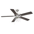 thumbnail image 1 of Trade Winds Lighting 1-Light Ceiling Fan In Brushed Nickel, 1 of 9
