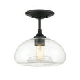 thumbnail image 1 of Trade Winds Lighting 1-Light Ceiling Light In Matte Black, 1 of 6