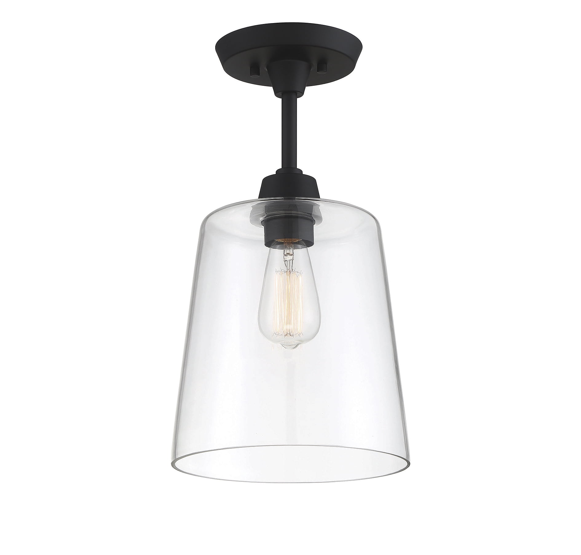 Trade Winds Lighting 1-Light Ceiling Light In Matte Black