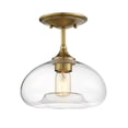 thumbnail image 1 of Trade Winds Lighting 1-Light Ceiling Light In Natural Brass, 1 of 3