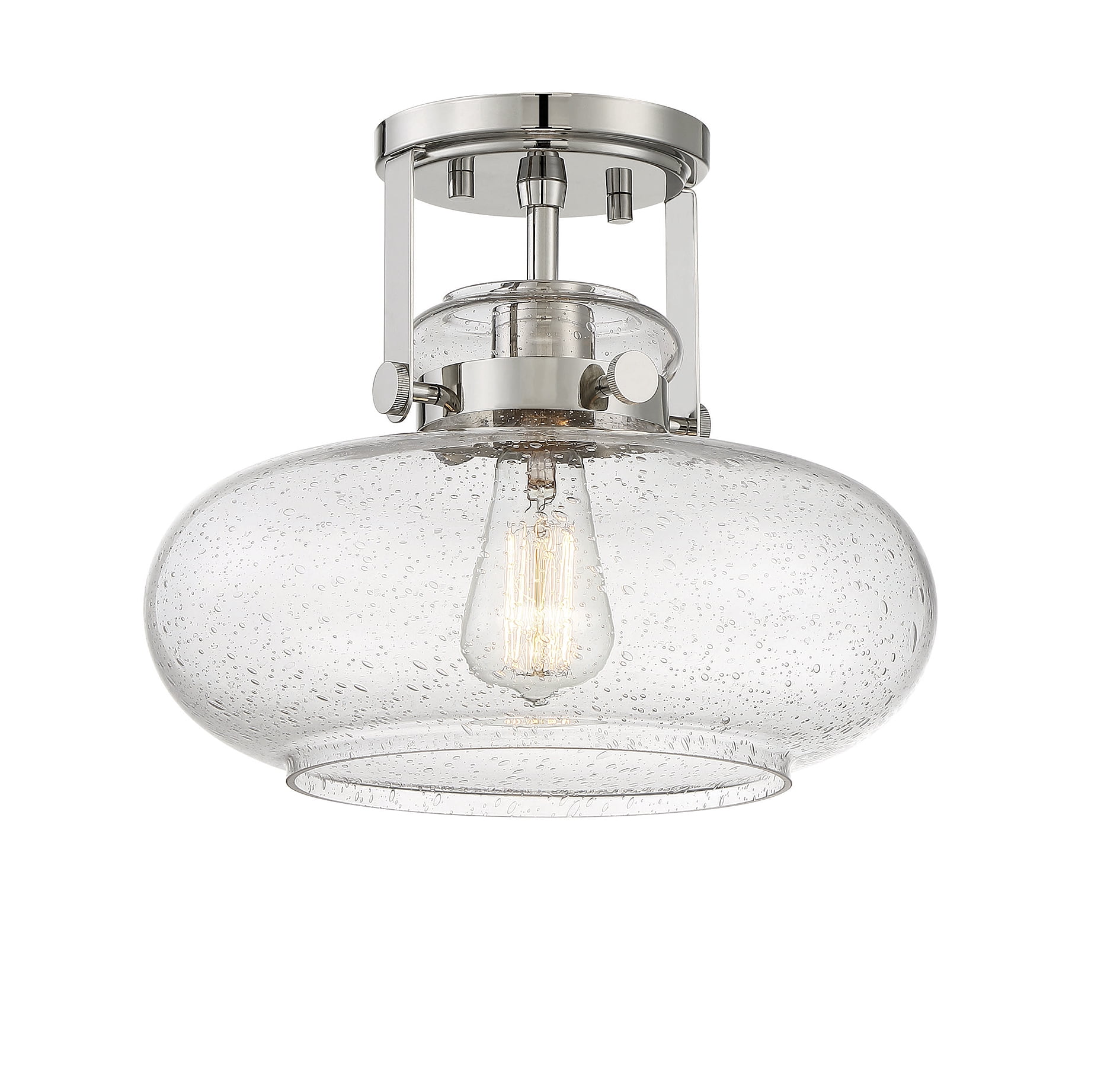 Trade Winds Lighting 1-Light Ceiling Light In Polished Nickel