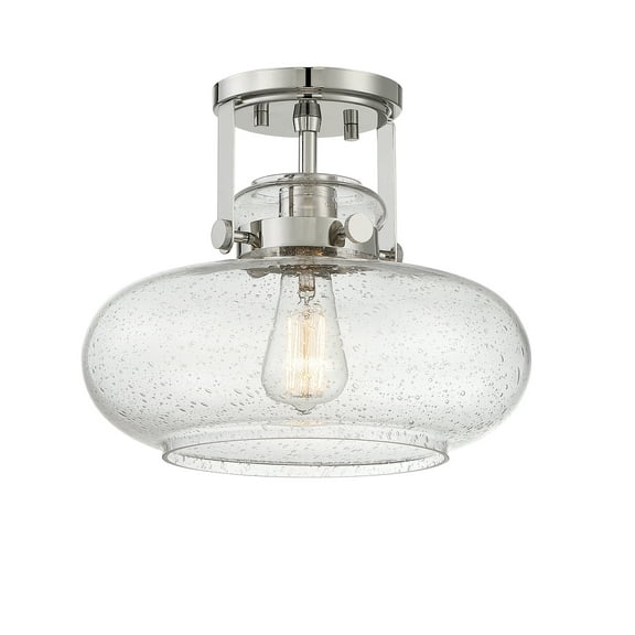 Trade Winds Lighting 1-Light Ceiling Light In Polished Nickel