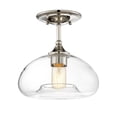 thumbnail image 1 of Trade Winds Lighting 1-Light Ceiling Light In Polished Nickel, 1 of 3