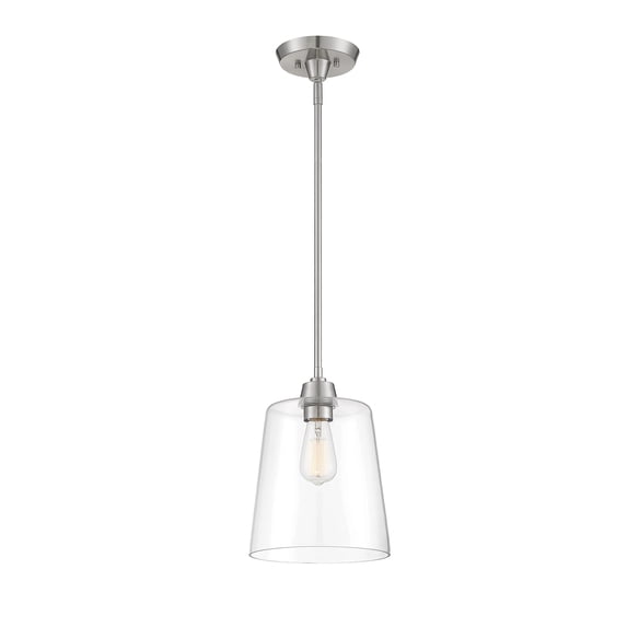 Trade Winds Lighting 1-Light Pendant Light In Brushed Nickel