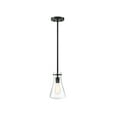 thumbnail image 1 of Trade Winds Lighting 1-Light Pendant Light In Matte Black, 1 of 5