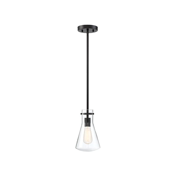 Trade Winds Lighting 1-Light Pendant Light In Matte Black