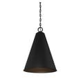 thumbnail image 1 of Trade Winds Lighting 1-Light Pendant Light In Matte Black, 1 of 6