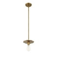 thumbnail image 1 of Trade Winds Lighting 1-Light Pendant Light In Natural Brass, 1 of 6