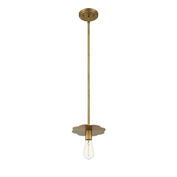 Trade Winds Lighting 1-Light Pendant Light In Natural Brass