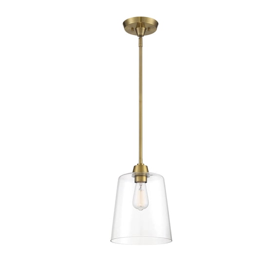 Trade Winds Lighting 1-Light Pendant Light In Natural Brass