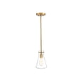 thumbnail image 1 of Trade Winds Lighting 1-Light Pendant Light In Natural Brass, 1 of 5