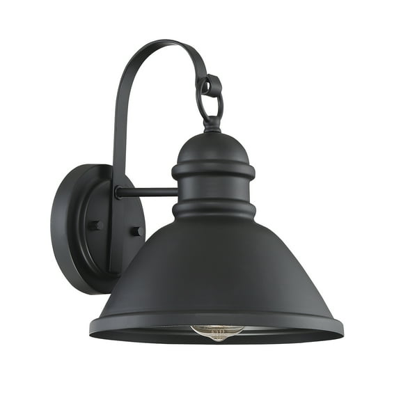 Trade Winds Lighting 1-Light Wall Sconce In Matte Black
