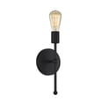 thumbnail image 1 of Trade Winds Lighting 1-Light Wall Sconce In Matte Black, 1 of 6