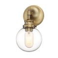 thumbnail image 1 of Trade Winds Lighting 1-Light Wall Sconce In Natural Brass, 1 of 5