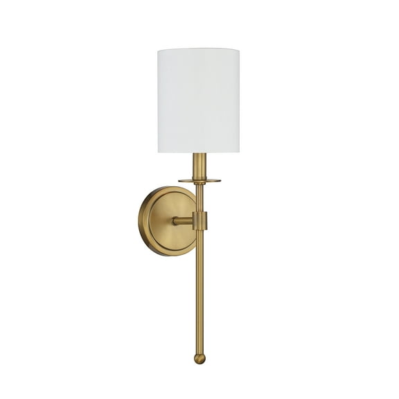 Trade Winds Lighting 1-Light Wall Sconce In Natural Brass