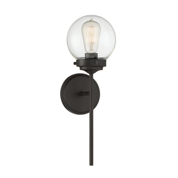 Trade Winds Lighting 1-Light Wall Sconce In Oil Rubbed Bronze