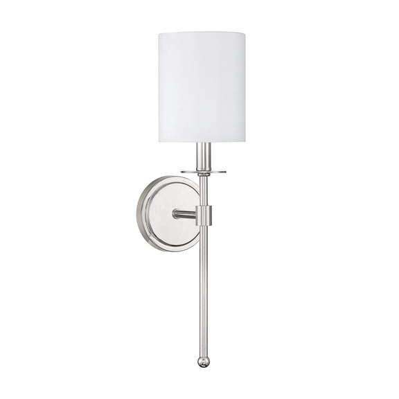 Open Box Trade Winds Lighting 1-Light Wall Sconce In Polished Nickel