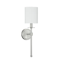 Trade Winds Lighting 1-Light Wall Sconce In Satin Nickel