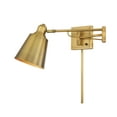 thumbnail image 1 of Trade Winds Lighting 1-Light Wall Sconce In Warm Brass, 1 of 6