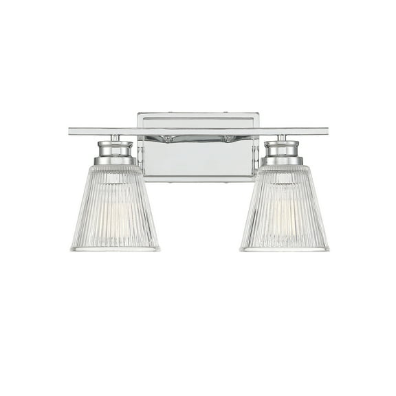 Trade Winds Lighting 2-Light Bathroom Vanity Light In Chrome