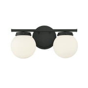 Trade Winds Lighting 2 Light Bathroom Vanity Light In Matte Black - TW100052-MBK