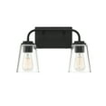 thumbnail image 1 of Trade Winds Lighting 2-Light Bathroom Vanity Light In Matte Black, 1 of 6