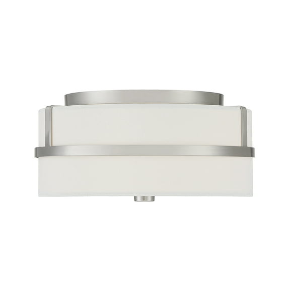 Trade Winds Lighting 2-Light Ceiling Light In Brushed Nickel