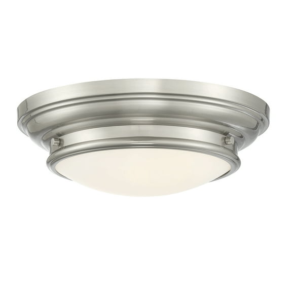 Trade Winds Lighting 2-Light Ceiling Light In Satin Nickel