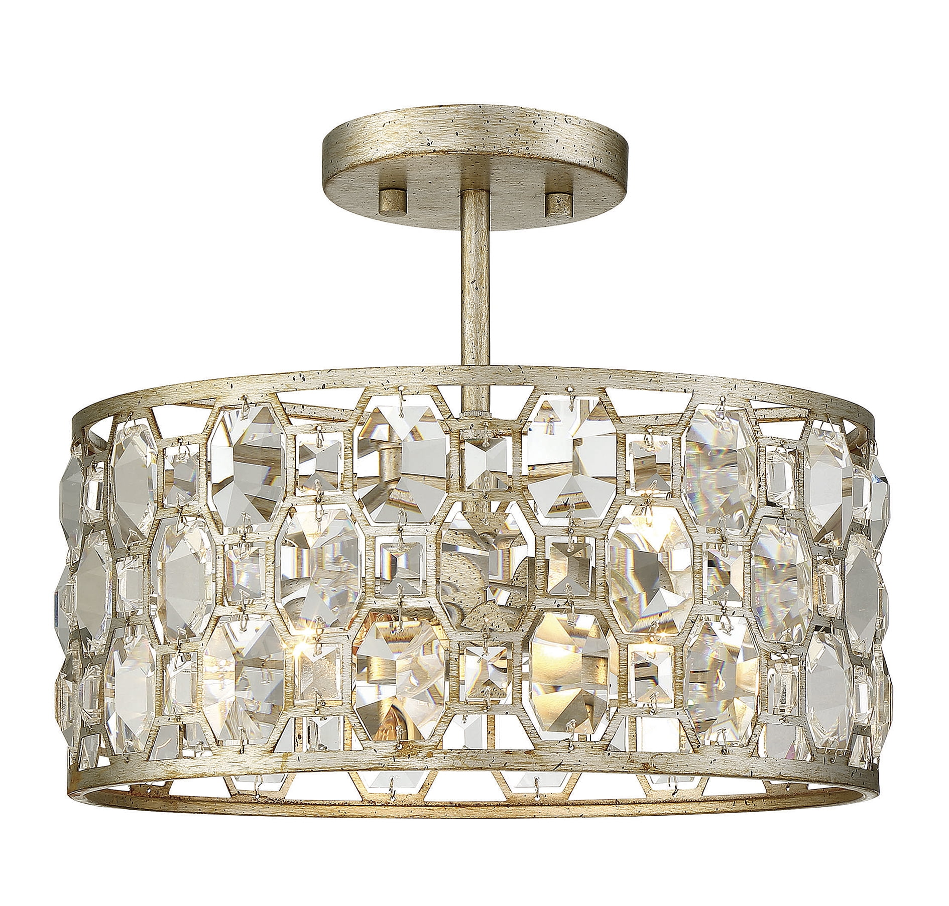 Trade Winds Lighting 2-Light Ceiling Light In Silver Gold