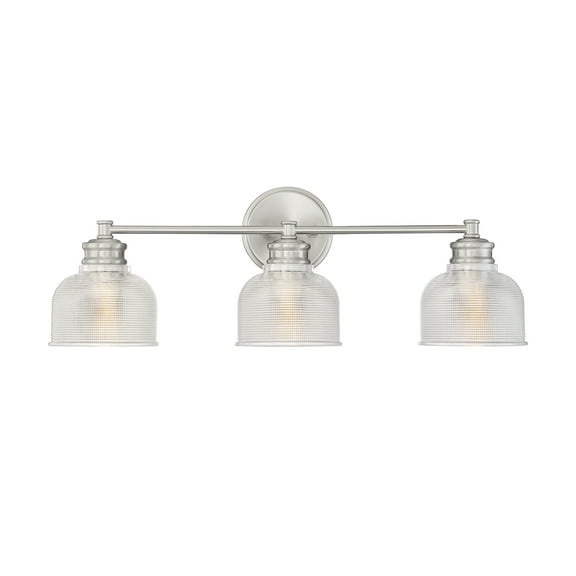 Trade Winds Lighting 3-Light Bathroom Vanity Light In Brushed Nickel