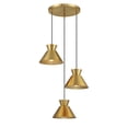 thumbnail image 1 of Multi-Point Chandelier in Natural Brass, 1 of 7