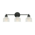 thumbnail image 1 of Trade Winds Lighting 3-Light Bathroom Vanity Light In Matte Black, 1 of 7