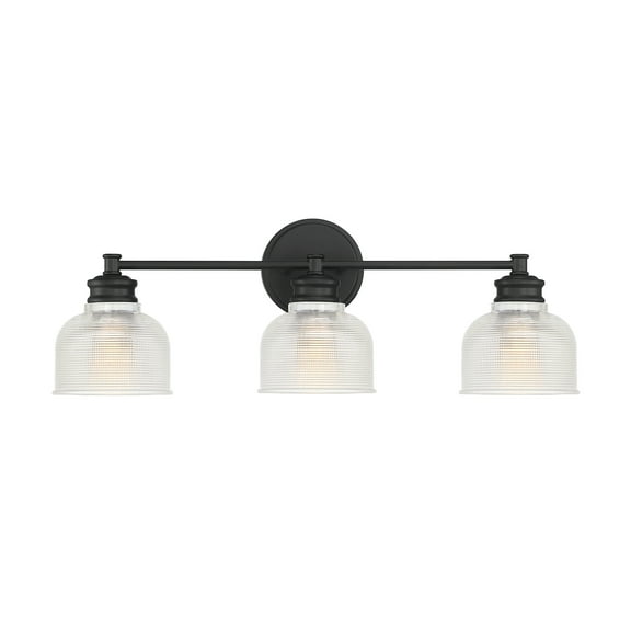 Trade Winds Lighting 3-Light Bathroom Vanity Light In Matte Black