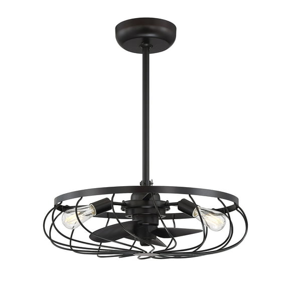 Trade Winds Lighting 3-Light Ceiling Fan In English Bronze
