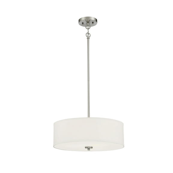 Trade Winds Lighting 3-Light Pendant Light In Brushed Nickel