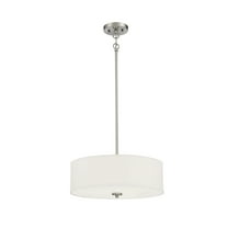 Trade Winds Lighting 3-Light Pendant Light In Brushed Nickel