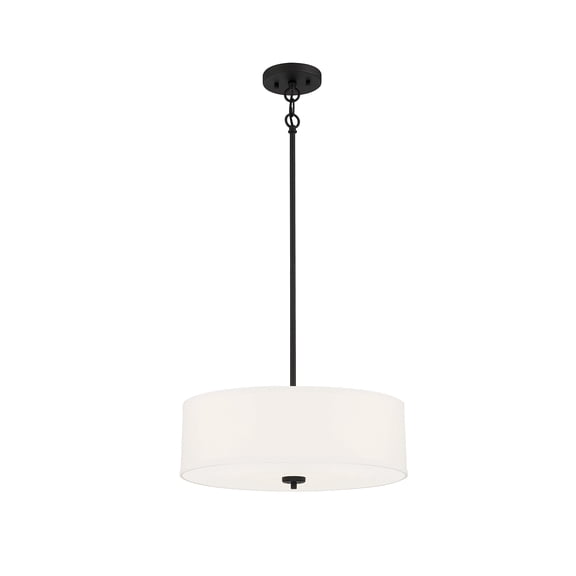 Trade Winds Lighting 3-Light Pendant Light In Matte Black