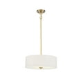 thumbnail image 1 of Trade Winds Lighting 3-Light Pendant Light In Natural Brass, 1 of 6